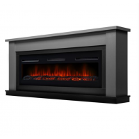 Каминокомплект: Очаг Electrolux Infinity EFP/P-1600ULS, портал Canto Long графит, черный